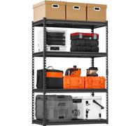 Rayonnage de stockage à 4 niveaux pour charges lourdes - Rayonnage de cave - capacité de charge 1096kg - système de stockage peu encombrant et de haute qualité