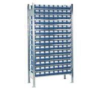 Rayonnage emboîtable H2000xL1.000xP300mm Rayonnage de base 14 tablettes acier 112 x 1 - 9000453750