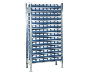 Rayonnage emboîtable H2000xL1.000xP300mm Rayonnage de base 14 tablettes acier 112 x 1 - 9000453750