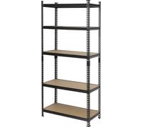 Rayonnage lourd TOOLCRAFT TO-9919458 120 kg (l x H x P) 80 x 1.8 x 40 cm métal, Fibres dures anthracite/noir