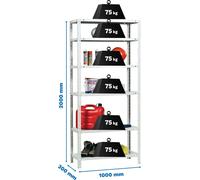 Rayonnage métallique ADVANTAGE PLUS 6/300 BRANCA