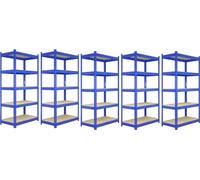 Rayonnage Monster Racking 5 x Q-Rax : rayonnage haute performance, rayonnage pour charges lourdes, rayonnage de cave, rayonnage d'entrepôt, rayonnage de garage, rayonnage en acier, rayonnage industrie
