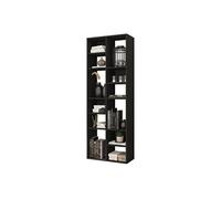 Rayonnage Noir 12 Niches Horizontal ou Vertical L 67.9 H 176.4 P 29.8 cm - L 67.9 x l 29.8 x H 176.4 cm