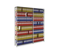 Rayonnage Proclass Grande Hauteur pour boîtes d'archives - Elément départ autonome en métal blanc