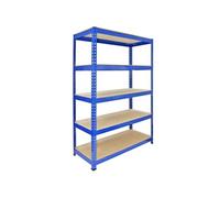 Monster Racking Q-Rax : étagère de garage, étagère de cave, étagère de stockage, étagère d'atelier, étagère pour charges lourdes, étagère industrielle, étagère en acier, 5 tablettes, 120 cm L x 50 cm