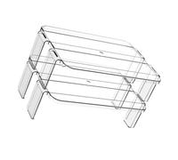 Rayonnages de Rangement Superposables en Plastique, Lot de 2