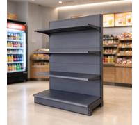 Rayonnages réglables pour supermarchés ;Présentoirs modulaires | Systèmes de rayonnages métalliques robustes adaptés aux commerces de détail et aux supérettes(120*45*225CM/47.2*17.7*88.6in)