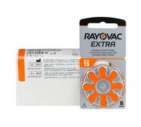 RAYOVAC Extra Lot de 80 Piles pour appareils auditifs, Type 13, PR48, Code Couleur Orange, 1,45 V, 80 Piles (10 x 8 Piles)