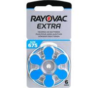 Rayovac pack économique piles pour appareils auditifs type 675 (bleu) 20 x 6 pièces avec stylo magnétique gratuit
