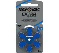 RAYOVAC Piles auditives 675 Extra Advanced 1,45 V 640 mAh, 6 Pack