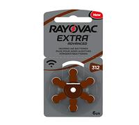Rayovac Piles - Extra Advanced zinc-air pour aides auditives, code couleur brun, taille 312, lot de 30 piles