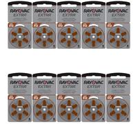 Rayovac Piles pour Aides Auditives, Typ 312, Jeu de 6 Lot de 10 (60 piles)