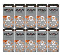 Rayovac piles pour appareils auditifs type 13 (orange) - 10 x 8 pièces