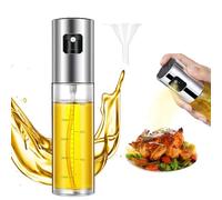 RAYPOW Pack de 2 Pulvérisateurs en Verre de 100ml avec Entonnoir, Huilier pour Huile d'Olive, Spray Huile pour Friteuse à Air Chaud Air Fryer Cuisine, Vaporisateur Huile d'Olive et Vinaigre (2)