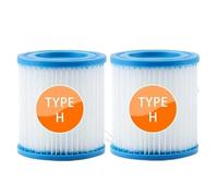 RAYPUR Cartouches filtrantes de Type H for Pompe de Piscine 29007 28601 28602, Cartouche filtrante, Compatible avec Intex, Pompe filtrante 330 GPH(2pcs)