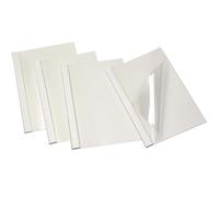 RAYSON Couvertures de Reliure Thermique, A4, Capacité de Reliure de 15 Feuilles, 2 mm, Blanc, Paquet de 25, pour Accueil École Bureau Documents