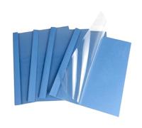 RAYSON Couvertures de Reliure Thermique, A4, Capacité de Reliure de 50 Feuilles, 6 mm, Bleu, Paquet de 25