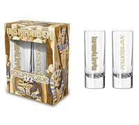 Razamataz IRON MAIDEN Lot de 2 verres à shot Powerslave 6 cl