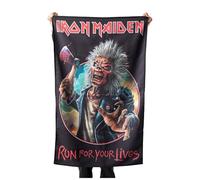 Razamataz Iron Maiden Run for Your Lives Flag Textile Affiche Size One Size