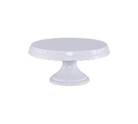 RBV Birkmann 441415 Vintage Assiette à Gâteau sur Pied Plastique Blanc M Diamètre 23 cm