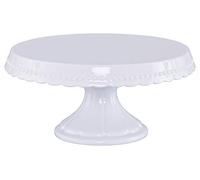 RBV Birkmann 441415 Vintage Assiette à Gâteau sur Pied Plastique Blanc M Diamètre 23 cm