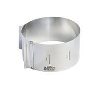 Cercle de pâtisserie - BIRKMANN - EASY BAKING - Acier - Indication de taille - Ø18-30, H 10 cm