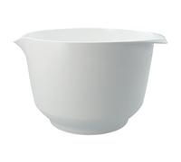 RBV Birkmann, Colour Bowls 710184 Bol mélangeur et de service, blanc laiteux, 20 × 24 × 14 cm, 3 l, en PET recyclable, résistant aux rayures, passe au lave-vaisselle et au micro-ondes