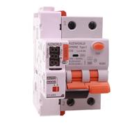RCBO Type F Réarmement automatique 16 A C16 300 mA / 0,3 A, interrupteur différentiel magnétothermique courbe C, 1P+N 6kA, 3 modules DIN, réarmable 3 fois (10s, 60s, 300s), double levier