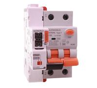 RCBO Type F Réarmement automatique 20 A C20 300 mA / 0,3 A, interrupteur différentiel magnétothermique courbe C, 1P+N 6kA, 3 modules DIN, réarmable 3 fois (10s, 60s, 300s), double levier
