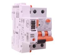 RCBO Type F Réarmement automatique 40 A C40, interrupteur différentiel avec magnétothermique courbe C, 1P+N 6kA 30mA 230VAC, 3 modules DIN, réarmable 3 fois (10s, 60s, 300s), double levier