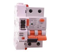 RCBO Type F WiFi réarmable 32 A C32 300 mA / 0,3 A, interrupteur différentiel magnétothermique courbe C 1P+N 6kA, application Tuya Smart Life, 3 modules DIN, double levier, commande à