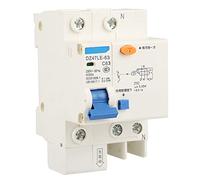 RCCB Disjoncteur Différentiel, DZ47LE-63 1P+N Disjoncteur de Courant résiduel, 63A 30mA 230V Disjoncteur Différentiel De Courant Commutateur D'air Fuite Surcharge Court-circuit Protection