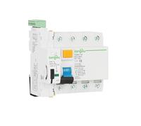 RCCB RCD 6KA AC 4P 400V Type dispositif de réenclenchement automatique disjoncteur différentiel 63A 30mA 100mA 300mA disjoncteur intelligent(4Pole 100mA,16A)