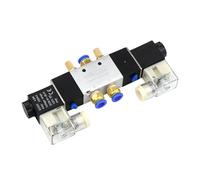 RCGKNNMUZ Électrovanne pneumatique 220V 4V220-08 Air 5 Voies 2 Positions 1/4 "Bobine en Alliage Interne DC 12V DC 24V AC110V