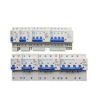 RCGKNNMUZ Protecteur de Fuite de commutateur d'air DZ47LE-63/125, disjoncteur de Protection Contre Les surcharges triphasé 1P + N 2P 3P + N 4P AC400V(100a,3P N)