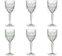 RCR 26325020006 Oasis Luxion Crystal Lot de 6 Verre à Vin, Cristal, Service de Verres pour Vin Blanc ou Rosé, 23 cl, Parfait pour la Maison, Les Restaurants, Les Fêtes, Passe au Lave Vaisselle