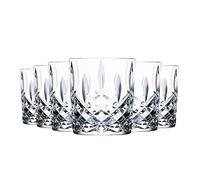 RCR Cristal Orchestre Cut Verre Double ddl Old Fashioned Whisky Verres Gobelets Set - 340ml - Lot de 6