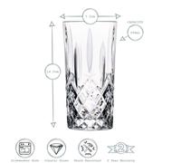 RCR Crystal 12x Orchestra Highball Lunettes cocktail Ensemble gobelets 396ml