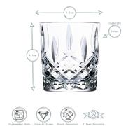 RCR Crystal 12x orchestre Whisky Tumblers Set Lunettes Dof Old Fashioned 340ml