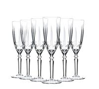 RCR Crystal Glass Orchestra Coupe Flètes è Champagne Verres Set - 200ml - Paquet de 12