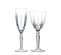 RCR Crystal Orchestre Verre taillè Verres è vin et Champagne Flutes - 290ml, 200ml - Set 12pc