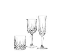 RCR Opera Service 12 Verres à vin (6 Verres à vin cl23 et 6 Verres à flûte cl13) + 6 Verres d'eau 30 cl