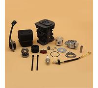 Rdjton 38MM 40mm Cylindre Piston Carburateur Silencieux D'allumage | pour Husqvarna, 136 137 141 142 Pièces De Rechange De Reconstruction De Tronçonneuse De Jardin