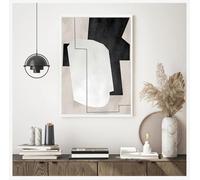RDRDtbtr Vintage brosse texture Murale art Toile tableau peinture abstraite affiches Tableaux pour chambre salon intérieur Decoration de la maison 60x80 cm sans cadre