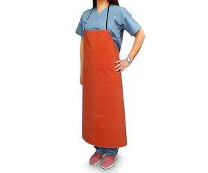 RE-GEN Tablier robuste en caoutchouc naturel rouge de qualité supérieure | Qualité Wokshop, résistant à l'huile, aux produits chimiques et à la graisse | Protection EPI imperméable à haute température