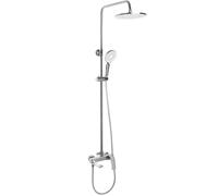 Rea Avalon kit baignoire-douche mural avec douche pluie chrome REA-P8699