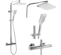 Rea Colonne de Douche TOM CHROME Système de Douche en Laiton Pour Salle de Bain (Chrome)