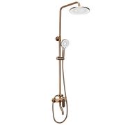 Rea Drop ensemble de douche mural avec douche pluie cuivre REA-P7064