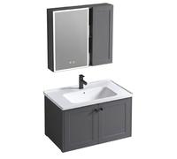 Rea Ensemble De Meubles De Salle De Bain Monti 60cm Grey