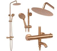 REA LUNGO KIT DE DOUCHE CUIVRE BROSSÉ KIT DE DOUCHE AVEC THERMOSTAT